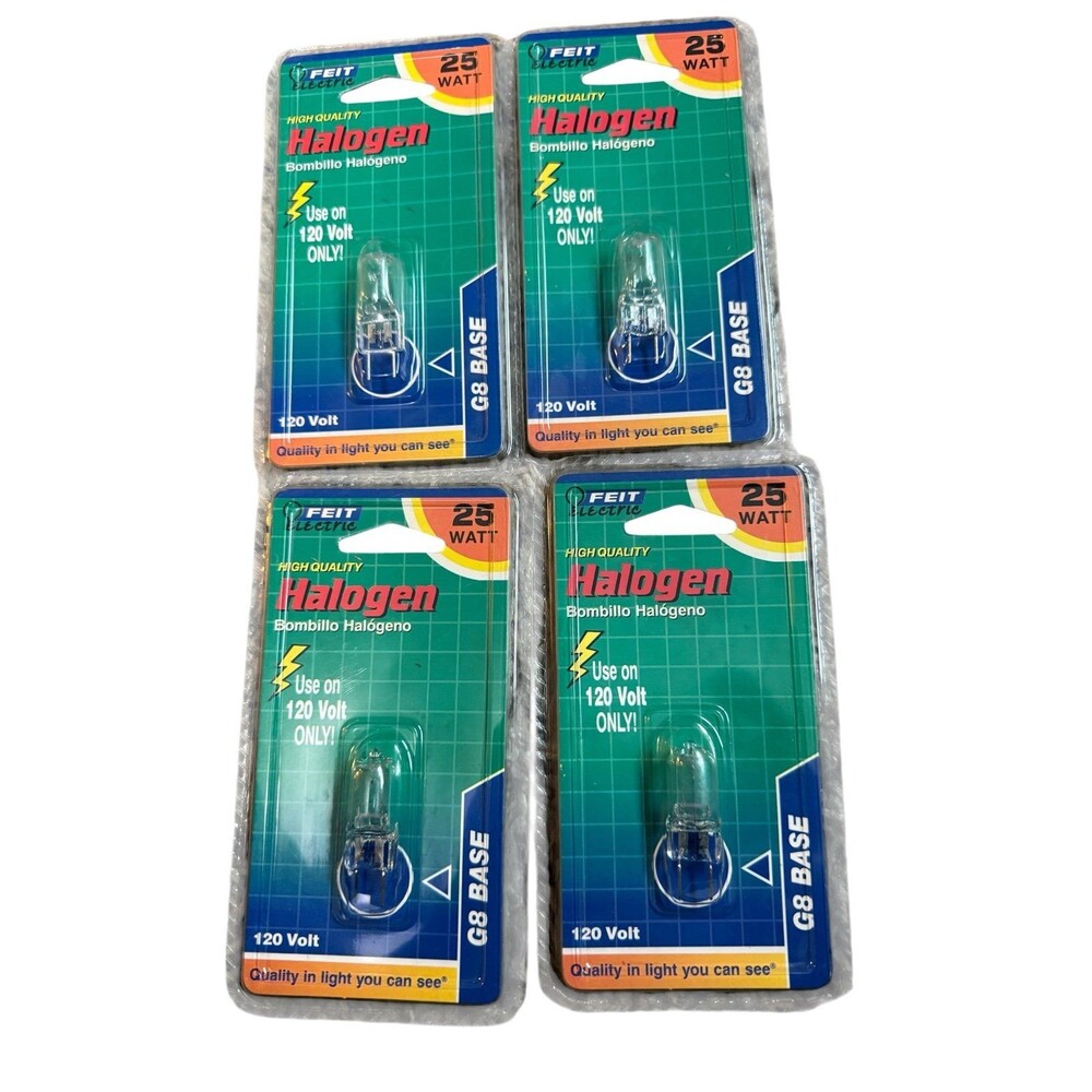 FEIT Electric 25W Halogen G8 Base Light Bulbs (4 Pack)